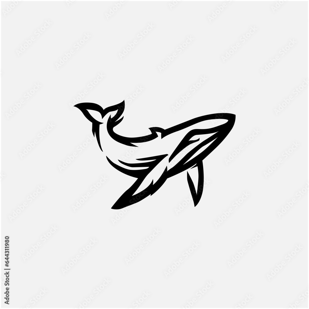 vector whale logo design vector illustration vector whale logo design vector illustration