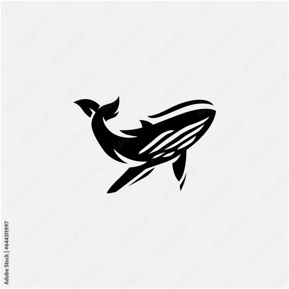 vector whale logo design vector illustration vector whale logo design vector illustration