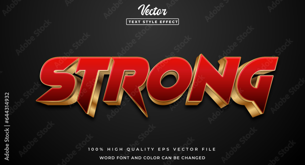 Strong text effect editable modern text style Strong text effect editable modern text style