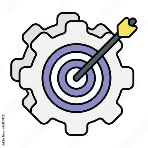 target color icon design style 