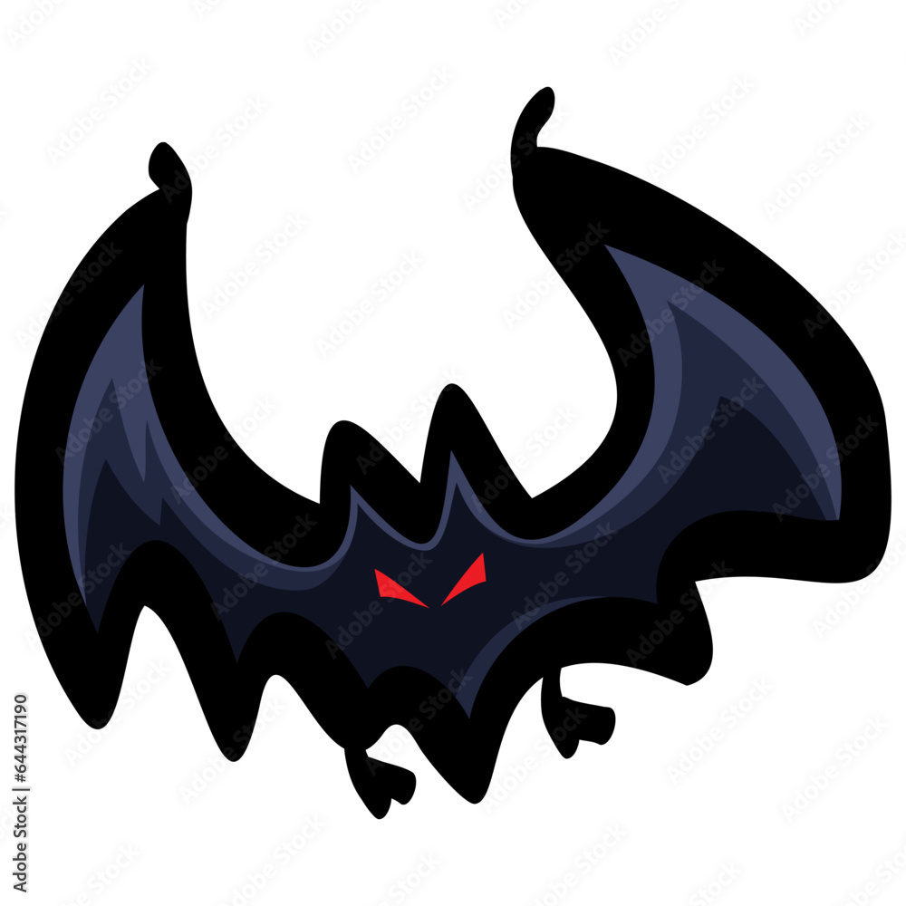 Bat Cartoon Drawing Halloween Vector Illustration Icon Bat Cartoon Drawing Halloween Vector Illustration Icon