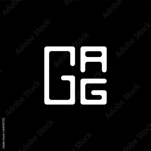 gag letter logo abstract creative design. gag unique design, gag minimalist element design