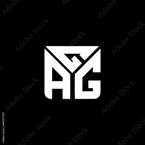 gag letter logo abstract creative design. gag unique design, gag minimalist element design