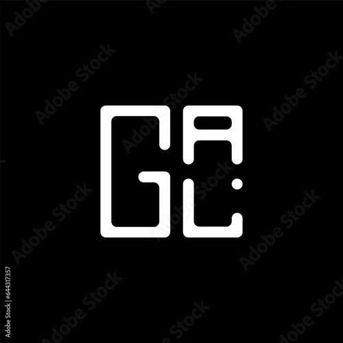 gal letter logo abstract creative design. gal unique design, gal minimalist element design
