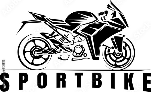 Dynamic Sports Motorbike Illustration design vector  