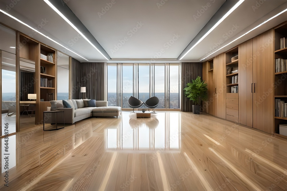 modern living room generated by AI modern living room generated by AI