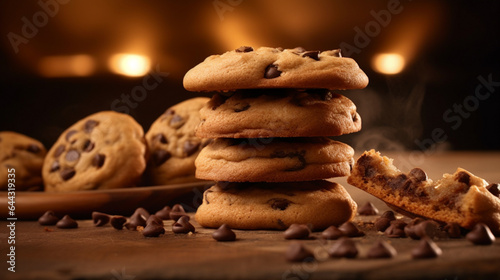 Classic chocolate chip cookies  Generative Ai