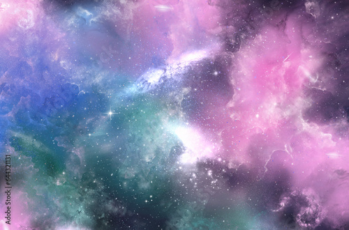 A space of the galaxy ,atmosphere with stars at dark background