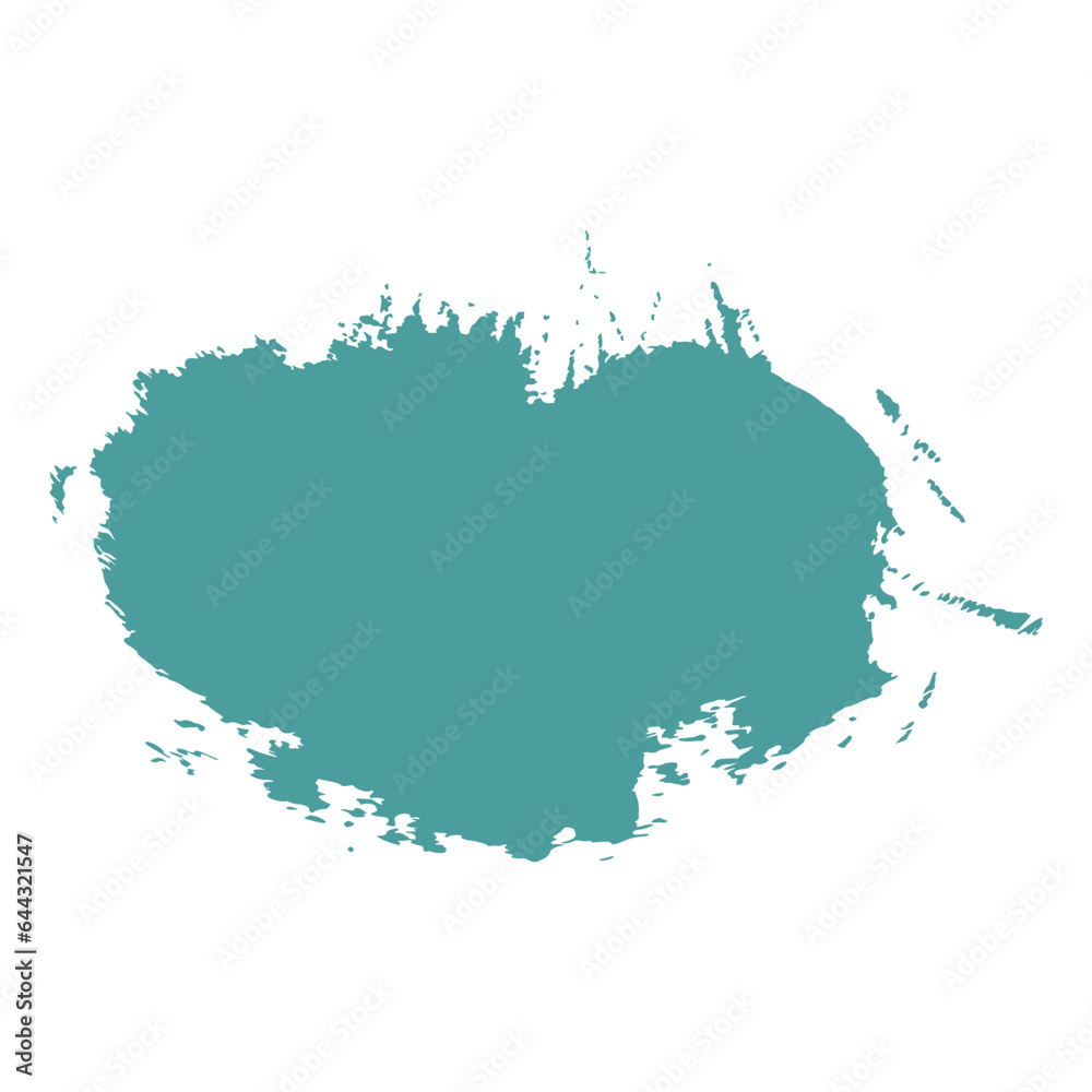Fototapeta premium blue ink paint brush stroke