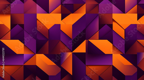 オレンジ色と紫の抽象的なグラフィック素材
