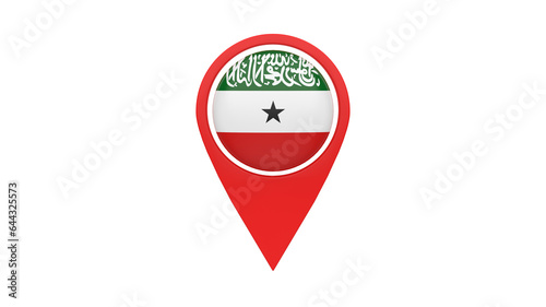 Free Download Location mark with country flag (Somali Land)  - GFXLoad