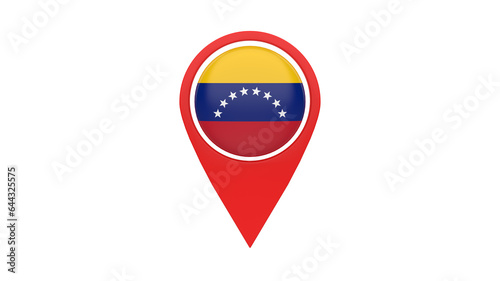 Free Download Location mark with country flag (Venezuela) - GFXLoad