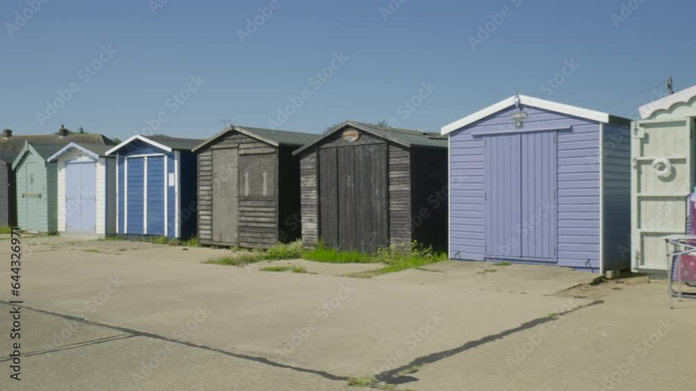 Sunny day at Harwich beach cabins Sunny day at Harwich beach cabins