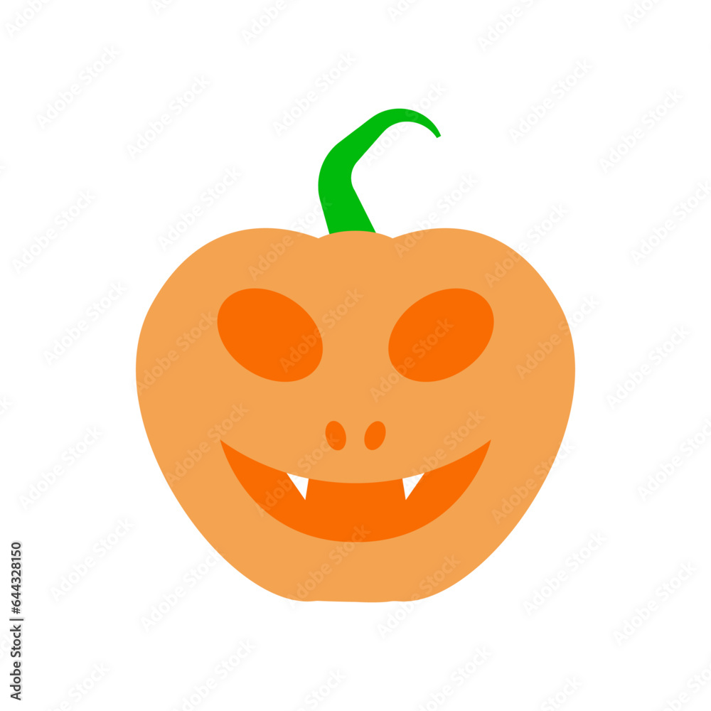 Laughing Halloween cute scary pumpkin vector illustration Laughing Halloween cute scary pumpkin vector illustration