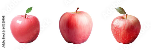 Papier peint Pink apple against a transparent background
