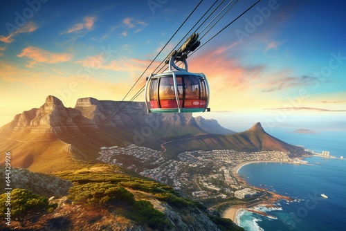 Take in breathtaking views of Cape Town city bowl and the Atlantic Ocean while embarking on an outdoor adventure aboard the Table Mountain cable car. Generative AI