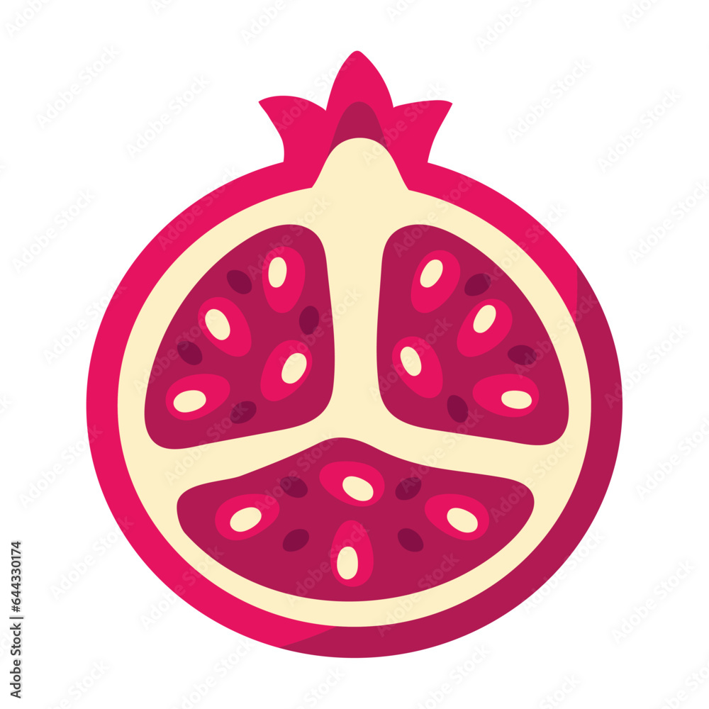 pomegranate fruit icon pomegranate fruit icon