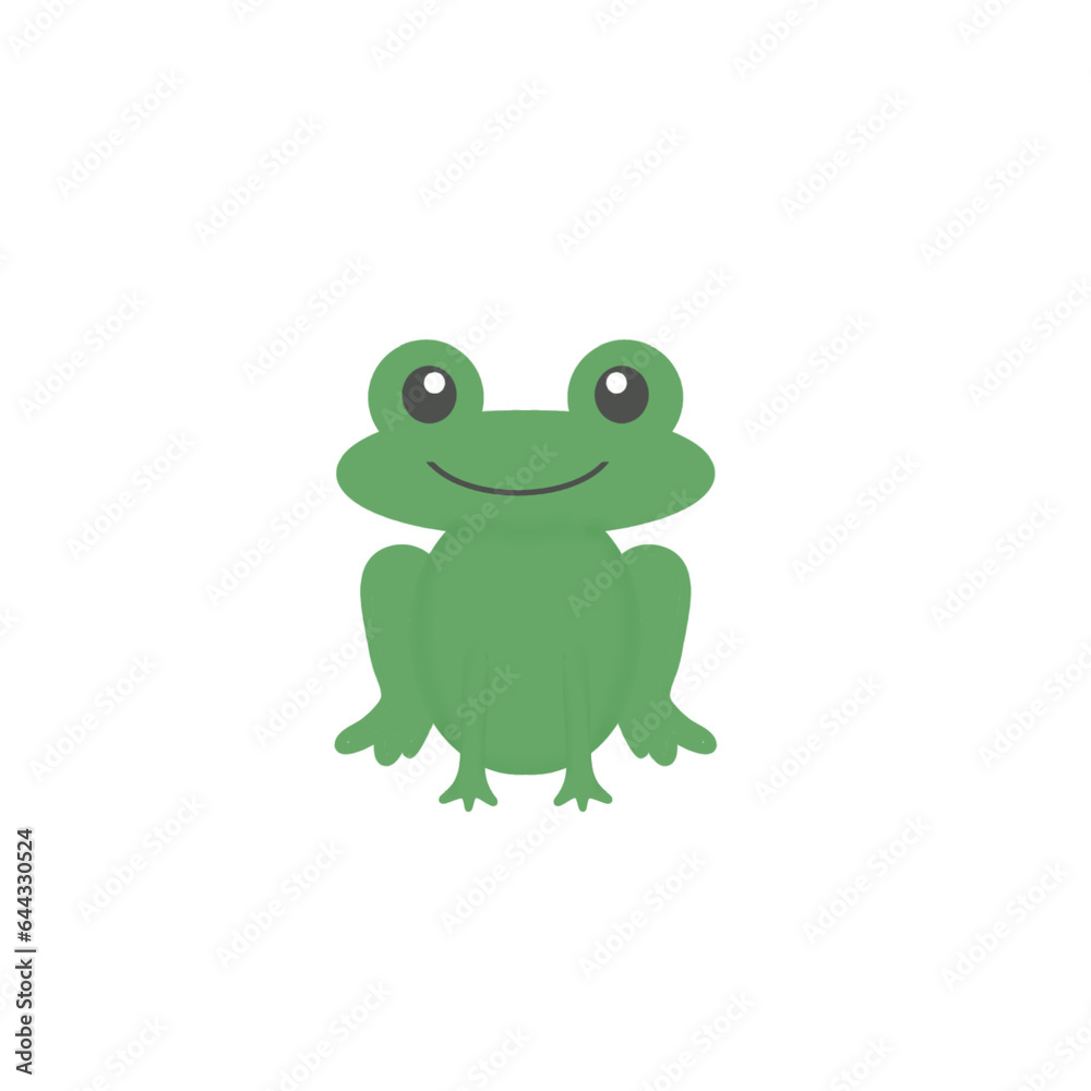 green frog isolated on white green frog isolated on white