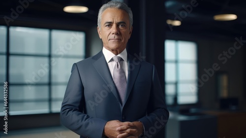 Portrait of a male philanthropist at a charitable foundation dedicating his resources and time to noble causes