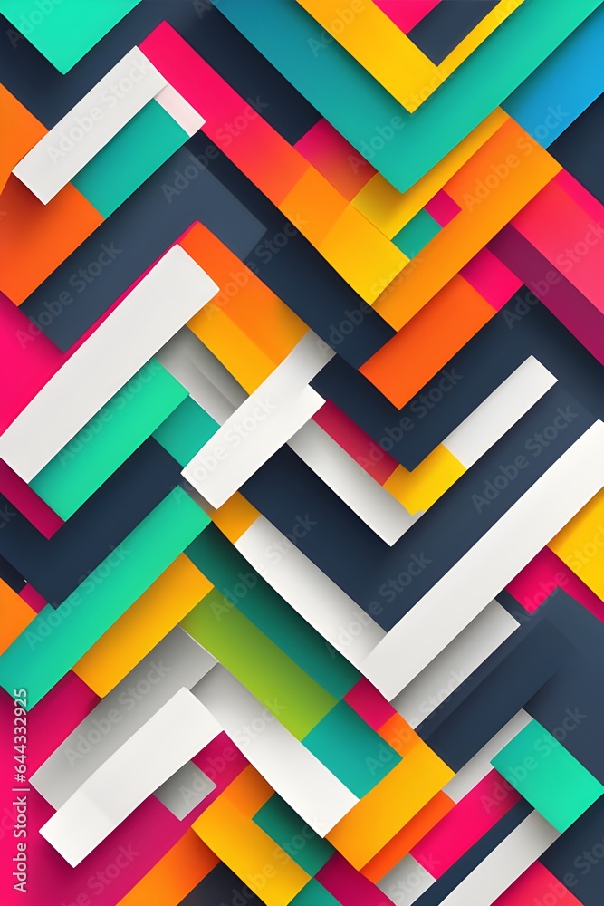 Colorful geometrical pattern background wallpaper
