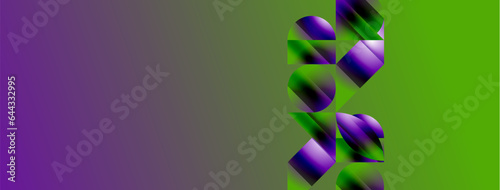 Serene gradient template. Circles and triangles mingle in minimalist perfection. Gentle fusion of forms and hues creates balanced yet captivating backdrop, embodying modern sophistication