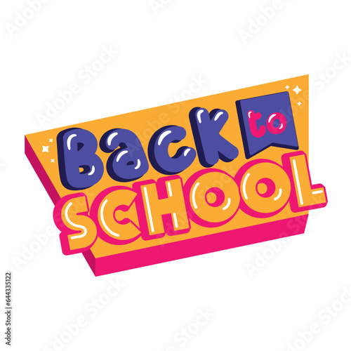 back to school lettering