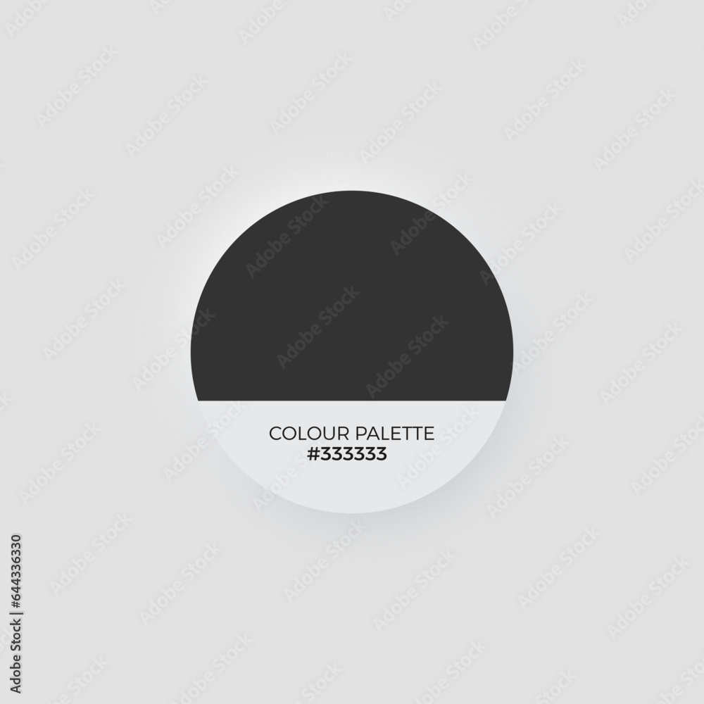 Vintage Black Color Chart. Print Test Page. Color Numbers or Names