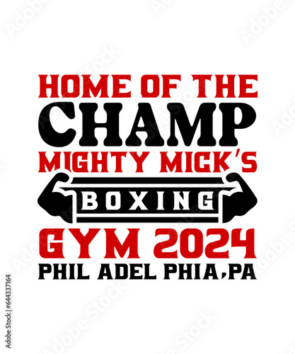 home of the champ mighty micks boxing gym 2024 phil adel phia,pa svg design
