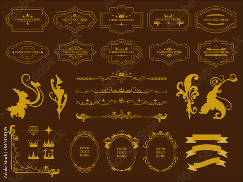 ビンテージフレームと素材の詰め合わせ 