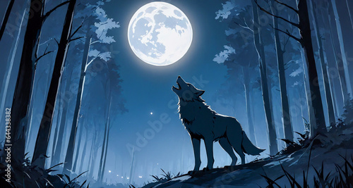 月に吠える狼
generative photo