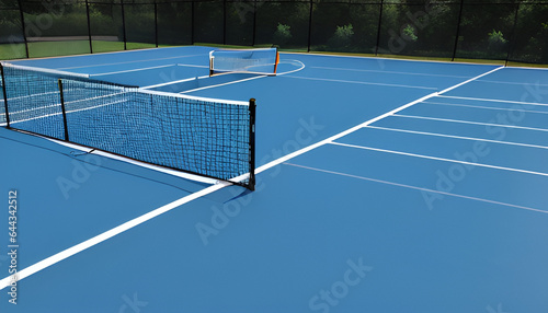 tennis court in action