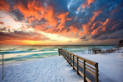 Beautiful Miramar Beach in Destin, FL. Generative AI photo