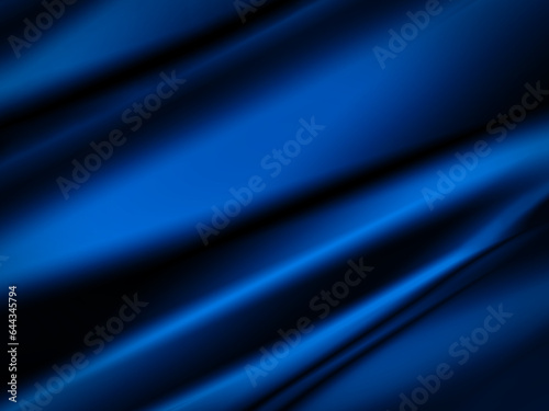 Illustration of Luxury shiny satin fabric (blue)