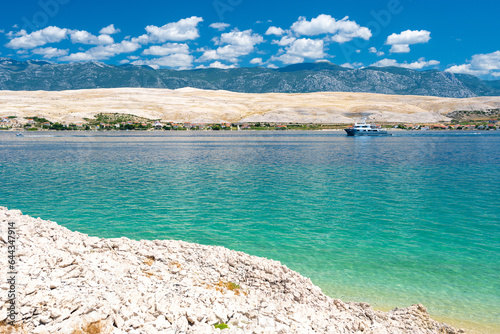 Obraz na płótnie paradise beach on Pag island in Croatia w salonie