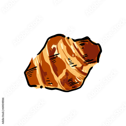 croissant cartoon vector 7