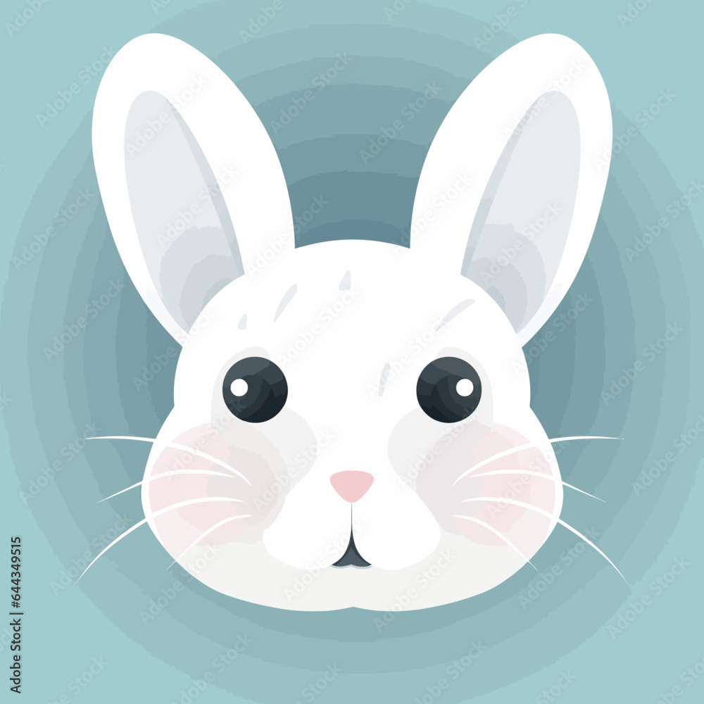 Fototapeta premium white rabbit with a bow