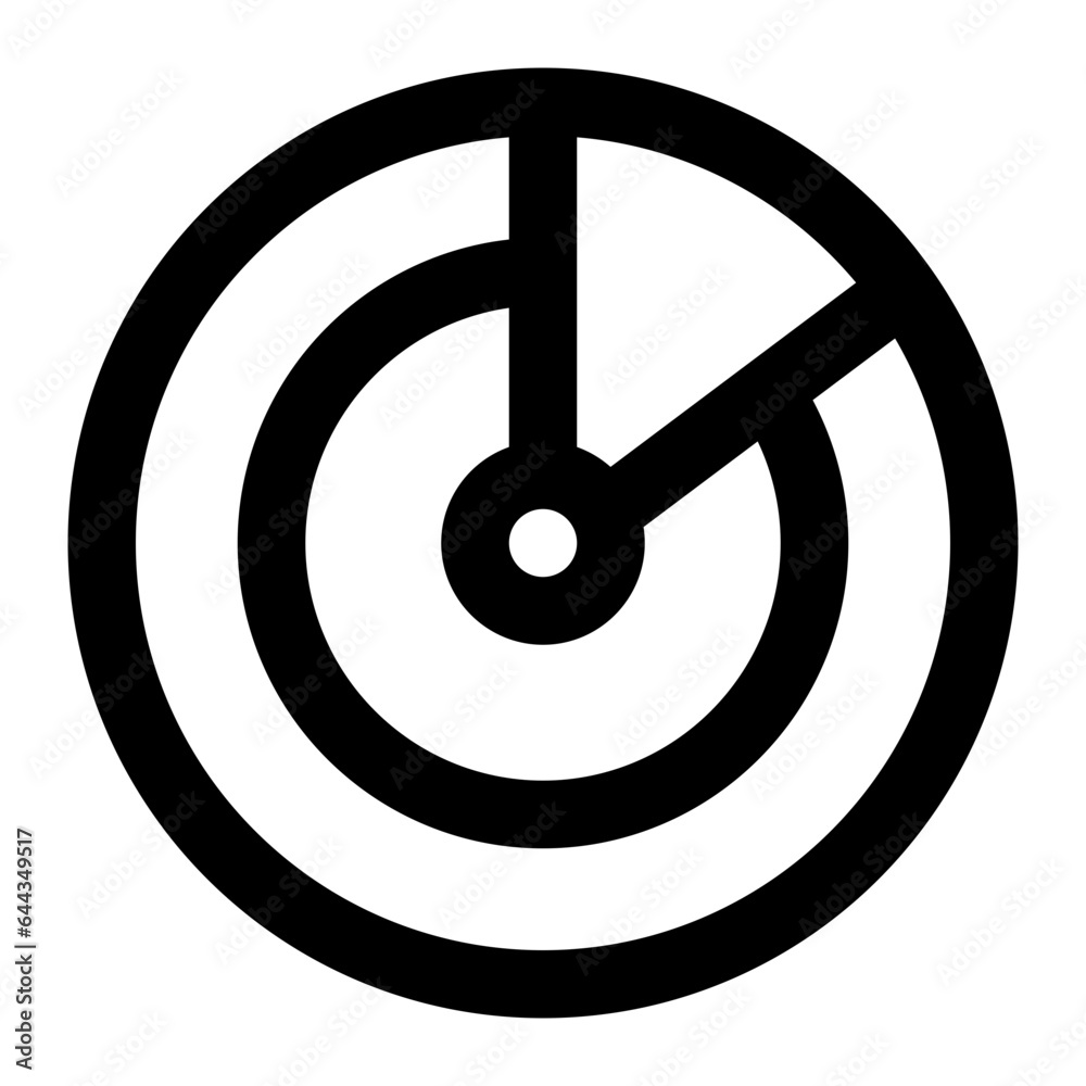 radar line icon