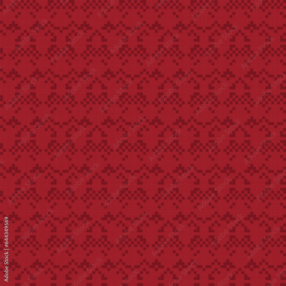 Red Argyle Fair Isle Seamless Pattern Design Red Argyle Fair Isle Seamless Pattern Design