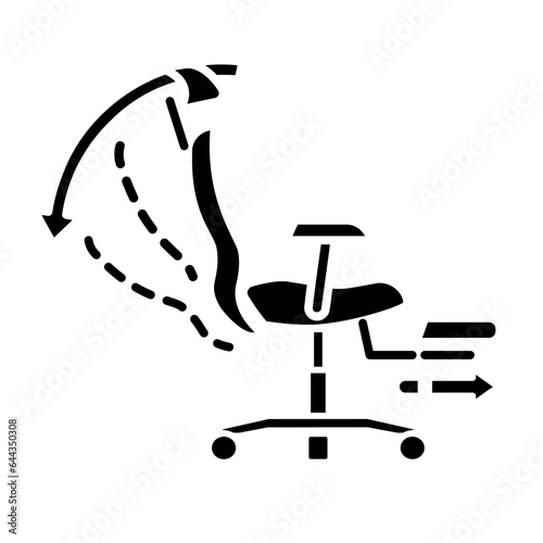 gesture chair adjustable icon