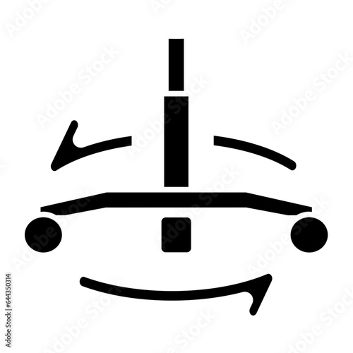 caster wheel tilt icon