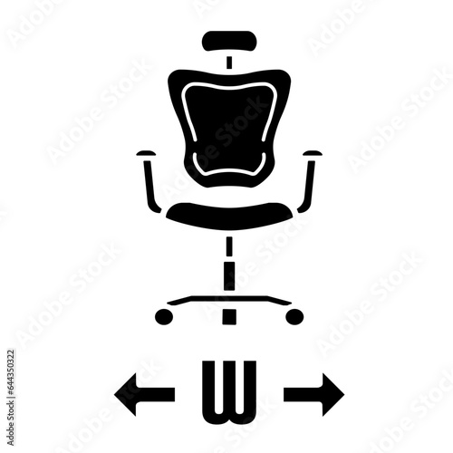 width size dimension icon