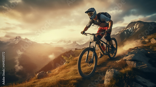 mountain biker riding a bike © Daniel