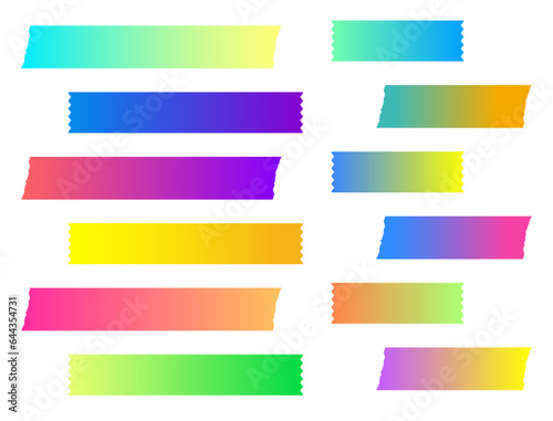 bright gradation masking tape
