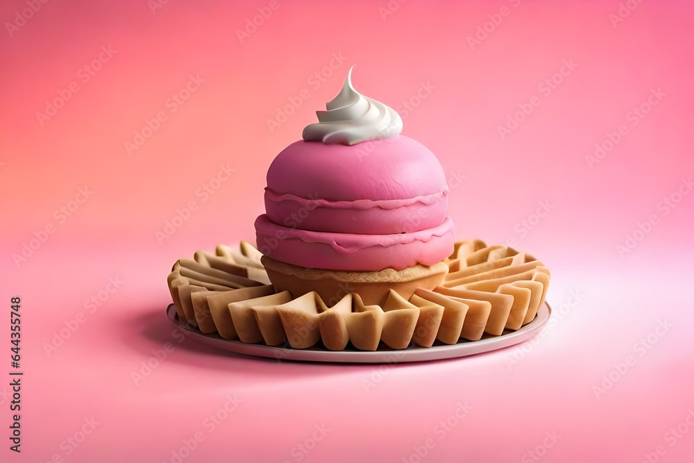 pink cupcake with pink frosting pink cupcake with pink frosting