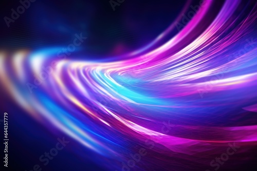 abstract futuristic background with pink blue glowing neon moving high speed wave lines and bokeh lights. Data transfer concept Fantastic wallpaper