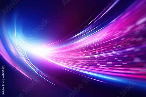 abstract futuristic background with pink blue glowing neon moving high speed wave lines and bokeh lights. Data transfer concept Fantastic wallpaper