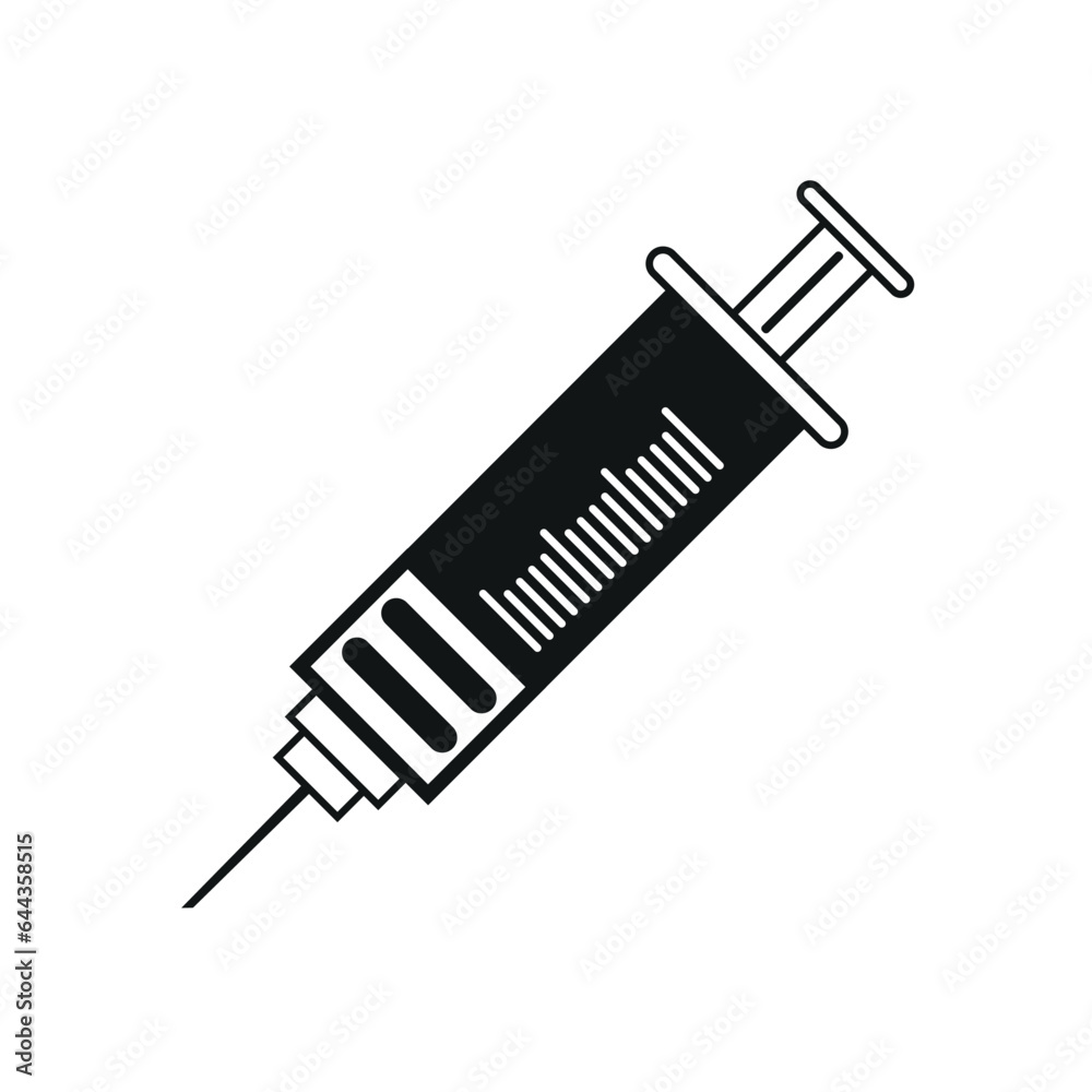 Syringe with Needle Icon Syringe with Needle Icon
