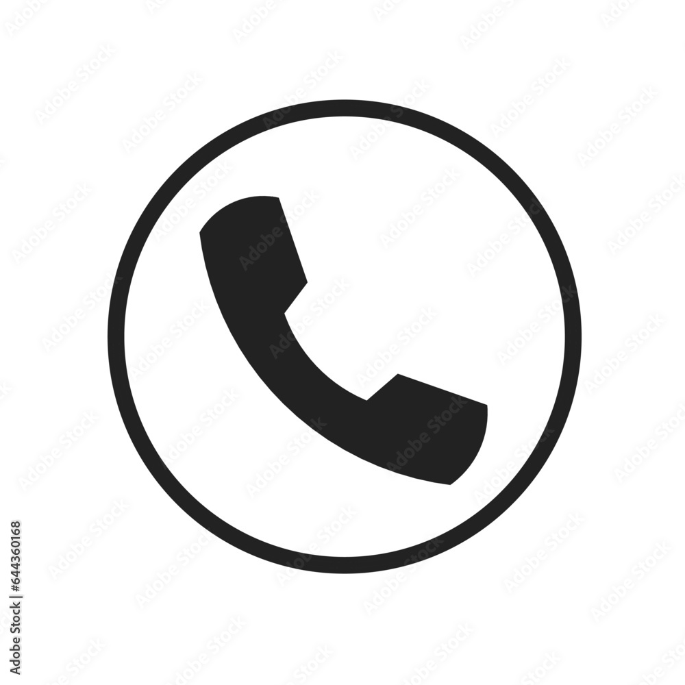 communication telephone flat icon vector communication telephone flat icon vector