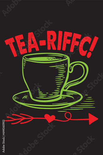 Tea T-Shirt Design, Tea Typography T-Shirt Design