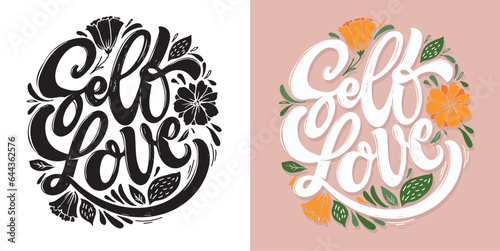 Inspirational quote hand drawn doodle lettering, Modern calligraphy. T-shirt design, tee print, mug print.